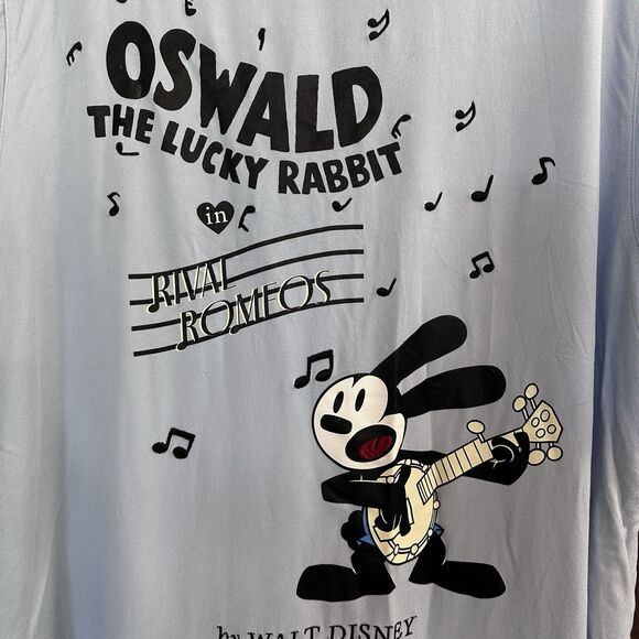 Disney Tops - Disney Parks 2XL Oswald the Lucky Rabbit Button up Shirt Womens Rival Romeos